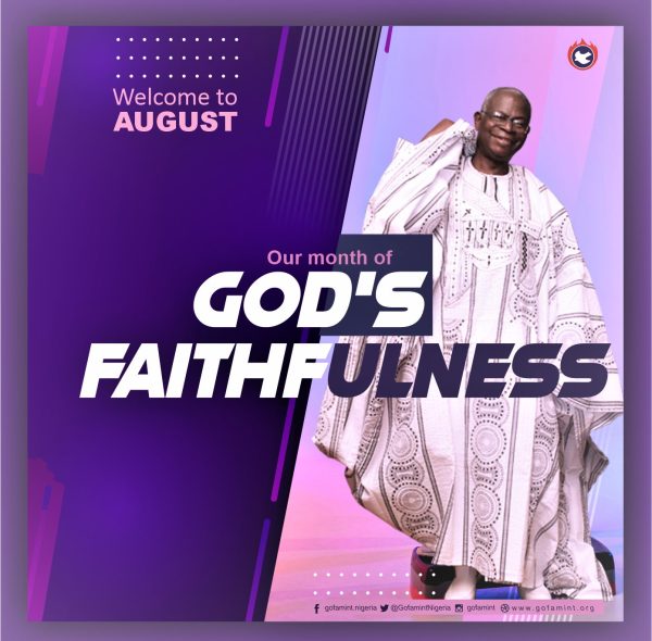 August 2020 – The Month of God’s Faithfulness