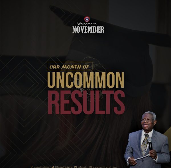 November 2020 – Our Month of Uncommon Results