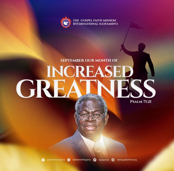 Prophetic Declaration for September 2023 – Increased Greatness